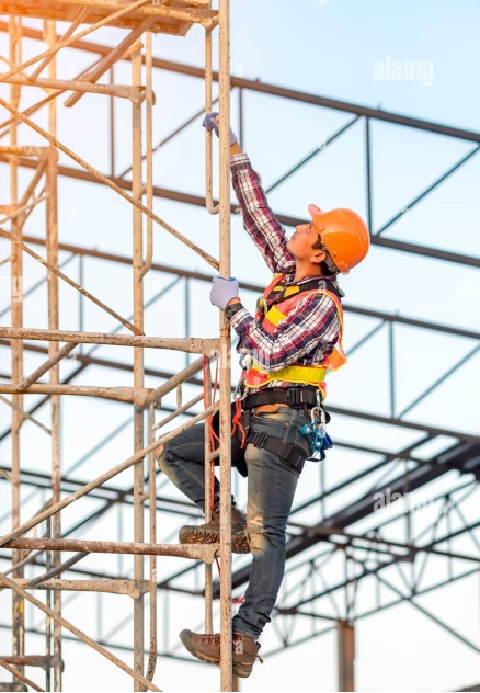 Mast climbing working platform